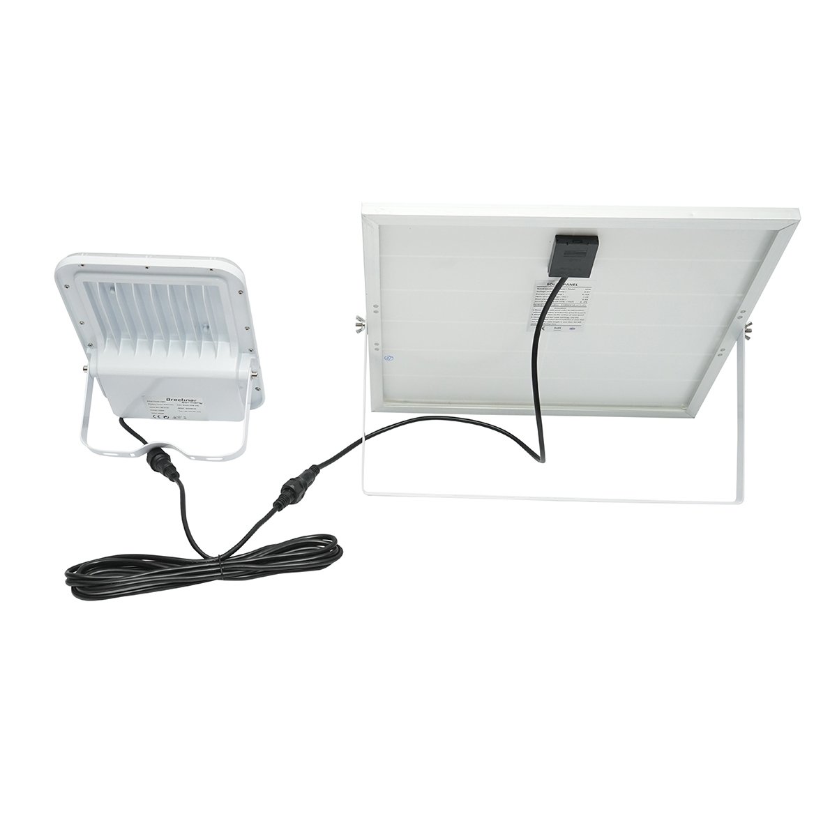 Proiector LED 150W cu panou solar monocristalin 25W, telecomanda si acumulator inclus Breckner Germany